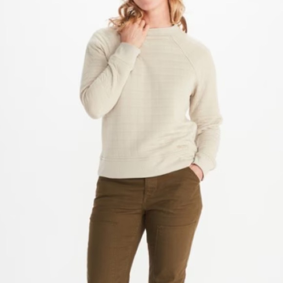 NWT Marmot Roice Quilted Knit PulloverCrew Sweatshirt. Size Large - Picture 2 of 10